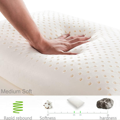 Luxury Pillow Natural Latex Sleeping Pillow Orthopedic Cervical Pillows For Side Back Stomach Sleep