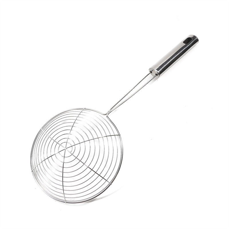 Professional Grade Stainless Steel Frying Strainer, Wire Mesh Skimmer, Colander Spoon for French Fries, Kitchen Supplies