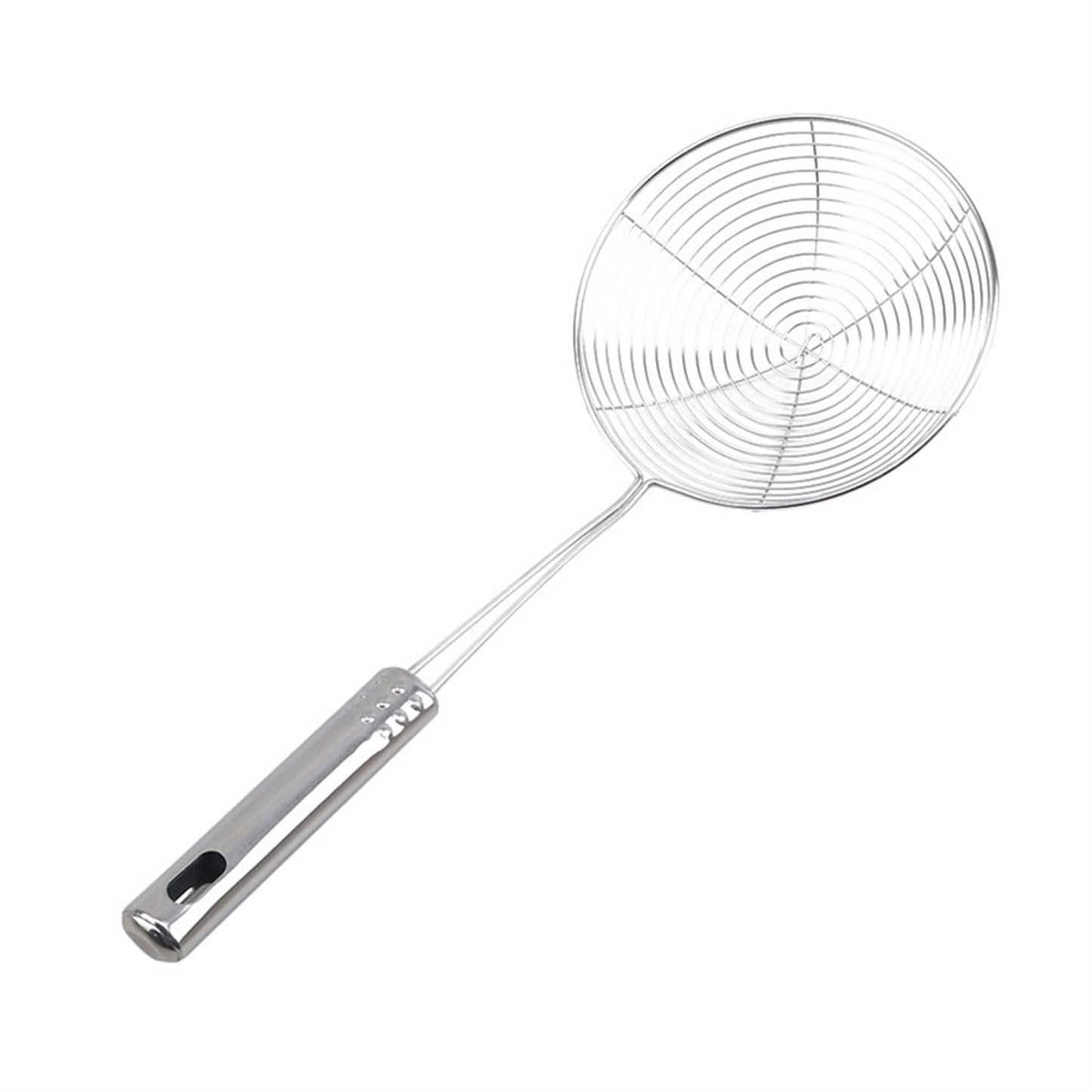 Professional Grade Stainless Steel Frying Strainer, Wire Mesh Skimmer, Colander Spoon for French Fries, Kitchen Supplies