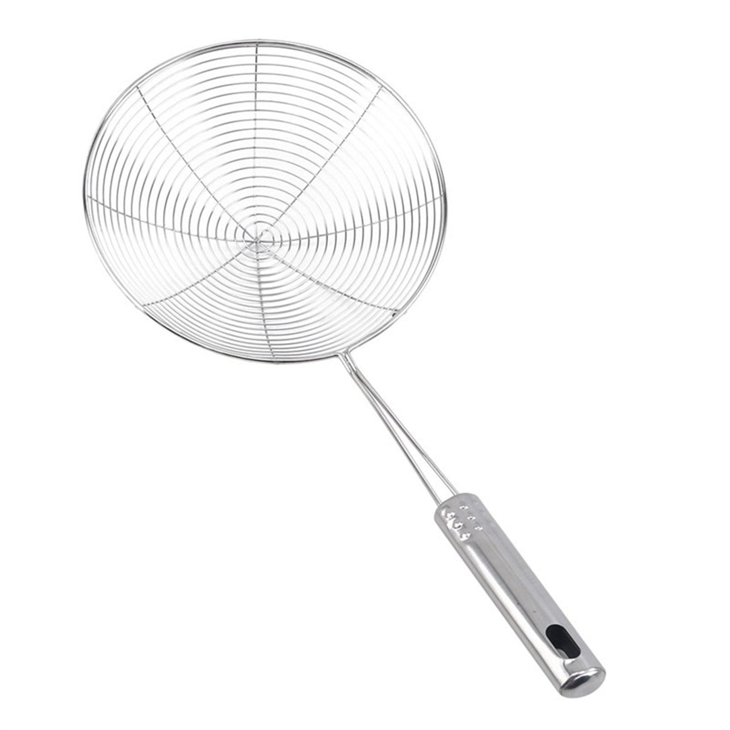 Professional Grade Stainless Steel Frying Strainer, Wire Mesh Skimmer, Colander Spoon for French Fries, Kitchen Supplies