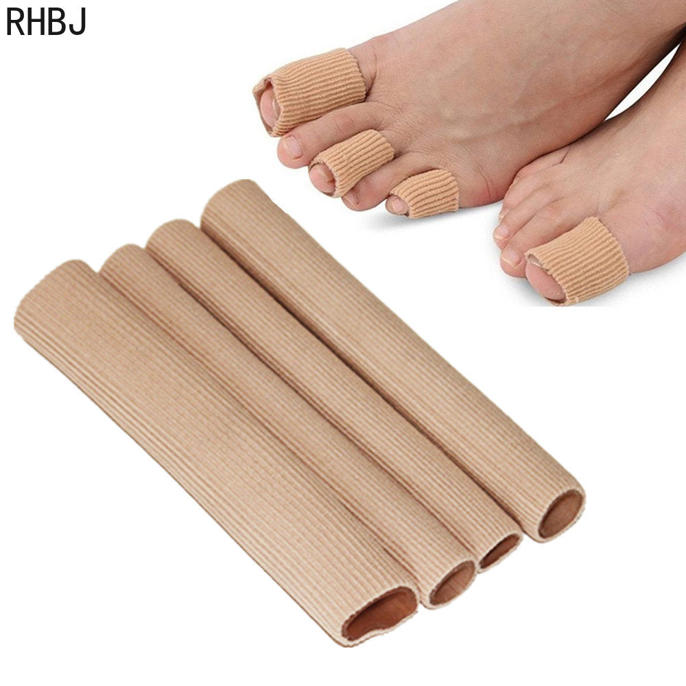 Fabric Toe Separator Finger Protector, Bunion Corrector Tube, Applicator Corn Callus Remover Pedicure Foot Care