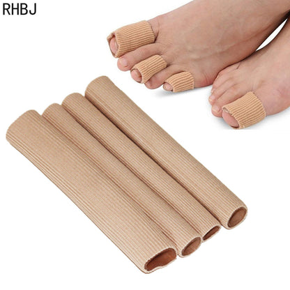 Fabric Toe Separator Finger Protector, Bunion Corrector Tube, Applicator Corn Callus Remover Pedicure Foot Care