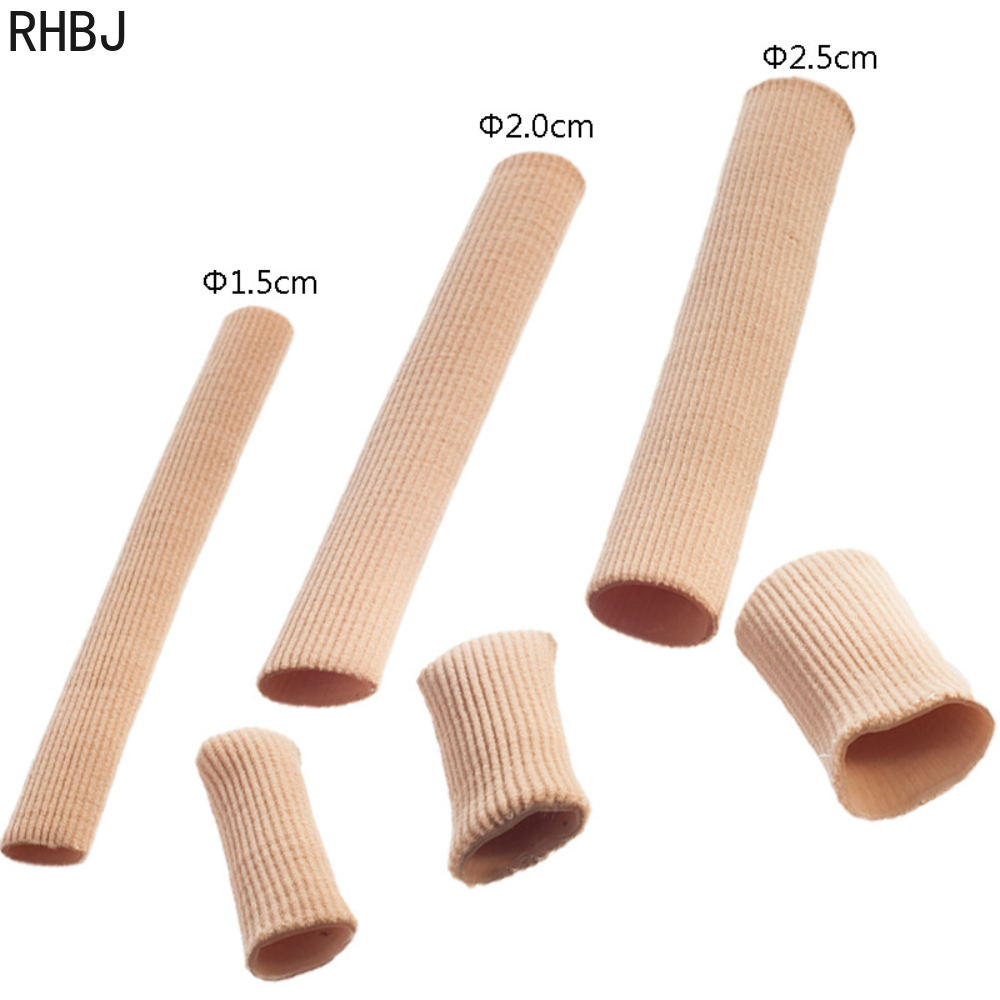 Fabric Toe Separator Finger Protector, Bunion Corrector Tube, Applicator Corn Callus Remover Pedicure Foot Care
