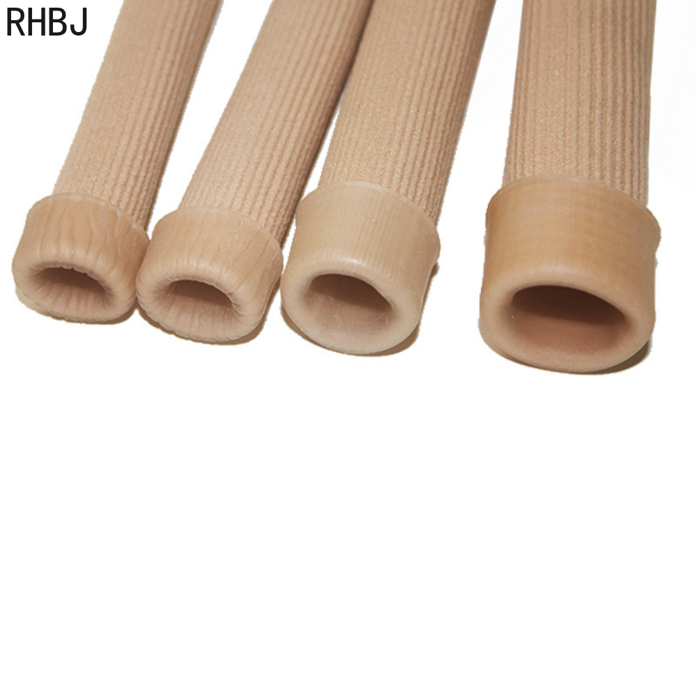 Fabric Toe Separator Finger Protector, Bunion Corrector Tube, Applicator Corn Callus Remover Pedicure Foot Care