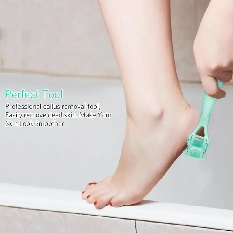Stainless Steel Callus Corn Remover Foot Rasp, Hard Skin Heel File Scrubber, Pedicure Nail Care Tool for Smooth Feet