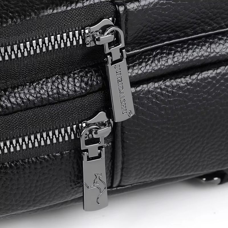 Mens Chest Pack Crossbody Bag  Luxury PU Leather Shoulder Bag For Everyday Use 3