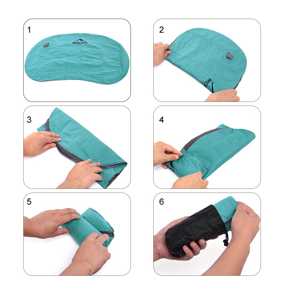 Portable Inflatable Pillow Camping Equipment Folding Compressible Air Cushion Outdoor Protective Sl 3