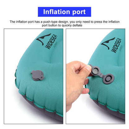 Portable Inflatable Pillow Camping Equipment Folding Compressible Air Cushion Outdoor Protective Sl 4