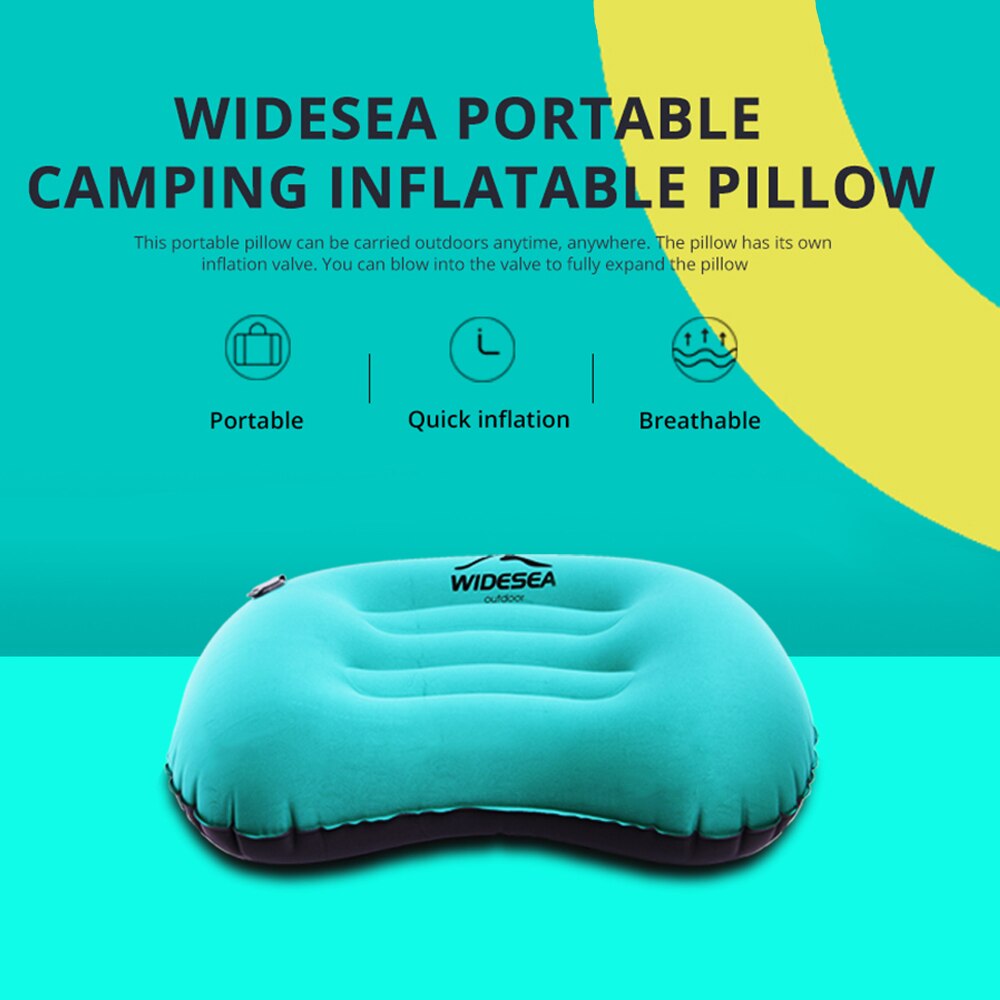Portable Inflatable Pillow Camping Equipment Folding Compressible Air Cushion Outdoor Protective Sl 1