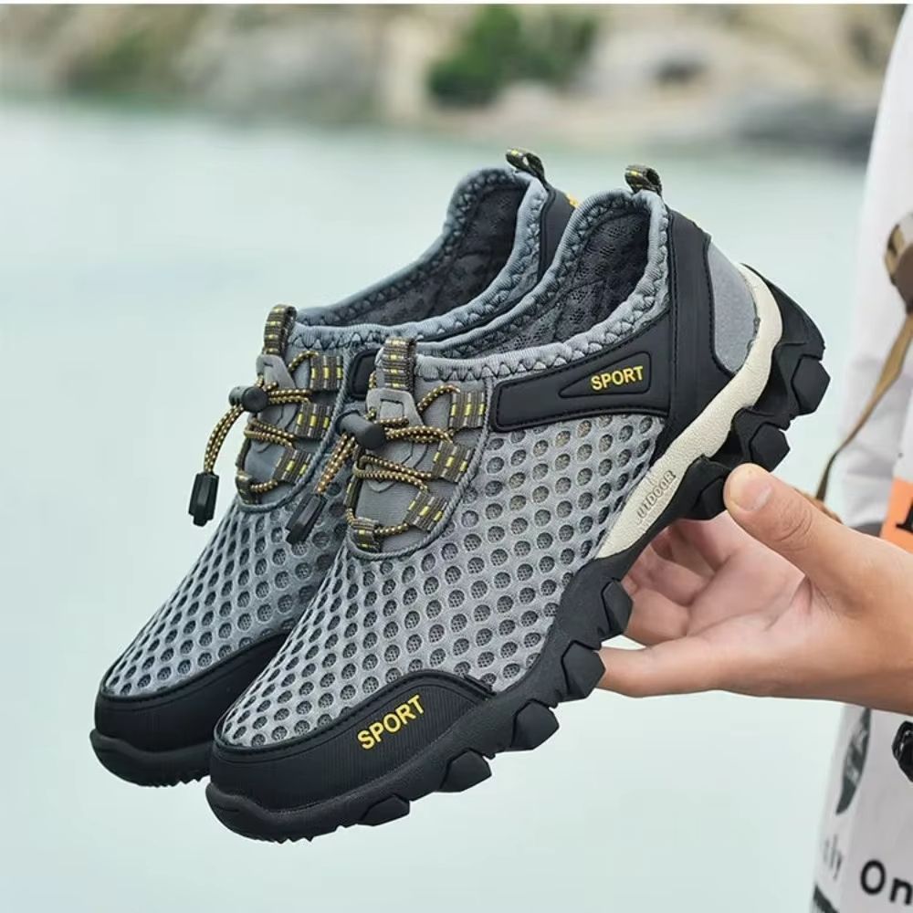 Mens Breathable Mesh Hiking Shoes Lightweight Non Slip Casual Sneakers 9
