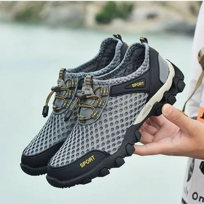 Mens Breathable Mesh Hiking Shoes Lightweight Non Slip Casual Sneakers 9
