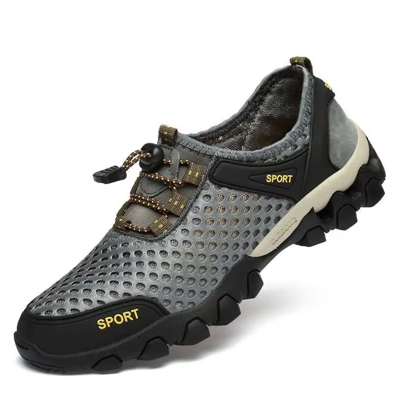 Mens Breathable Mesh Hiking Shoes Lightweight Non Slip Casual Sneakers 6