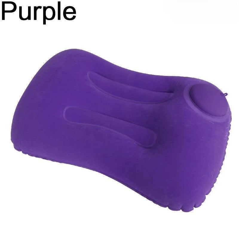 Flocking Inflatable Travel Pillow Square Pillow For Outdoor Camping Multifunctional Home Office Sup 10