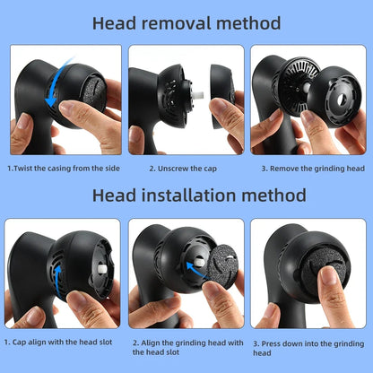 Electric Pedicure Tools Foot Care File, Feet Callus Remover Foot Files Machine for Heels Hard Dead Skin and Cracked Feet