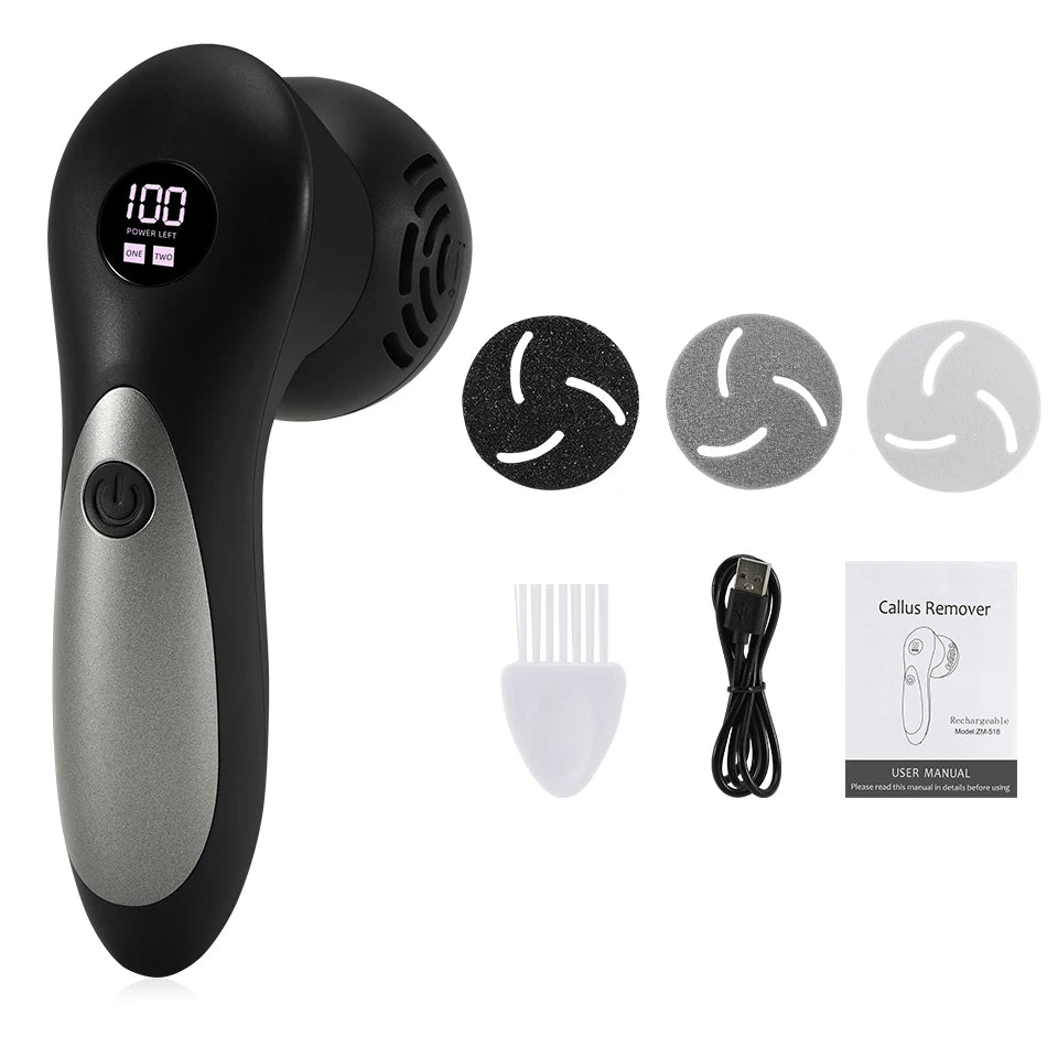Electric Pedicure Tools Foot Care File, Feet Callus Remover Foot Files Machine for Heels Hard Dead Skin and Cracked Feet