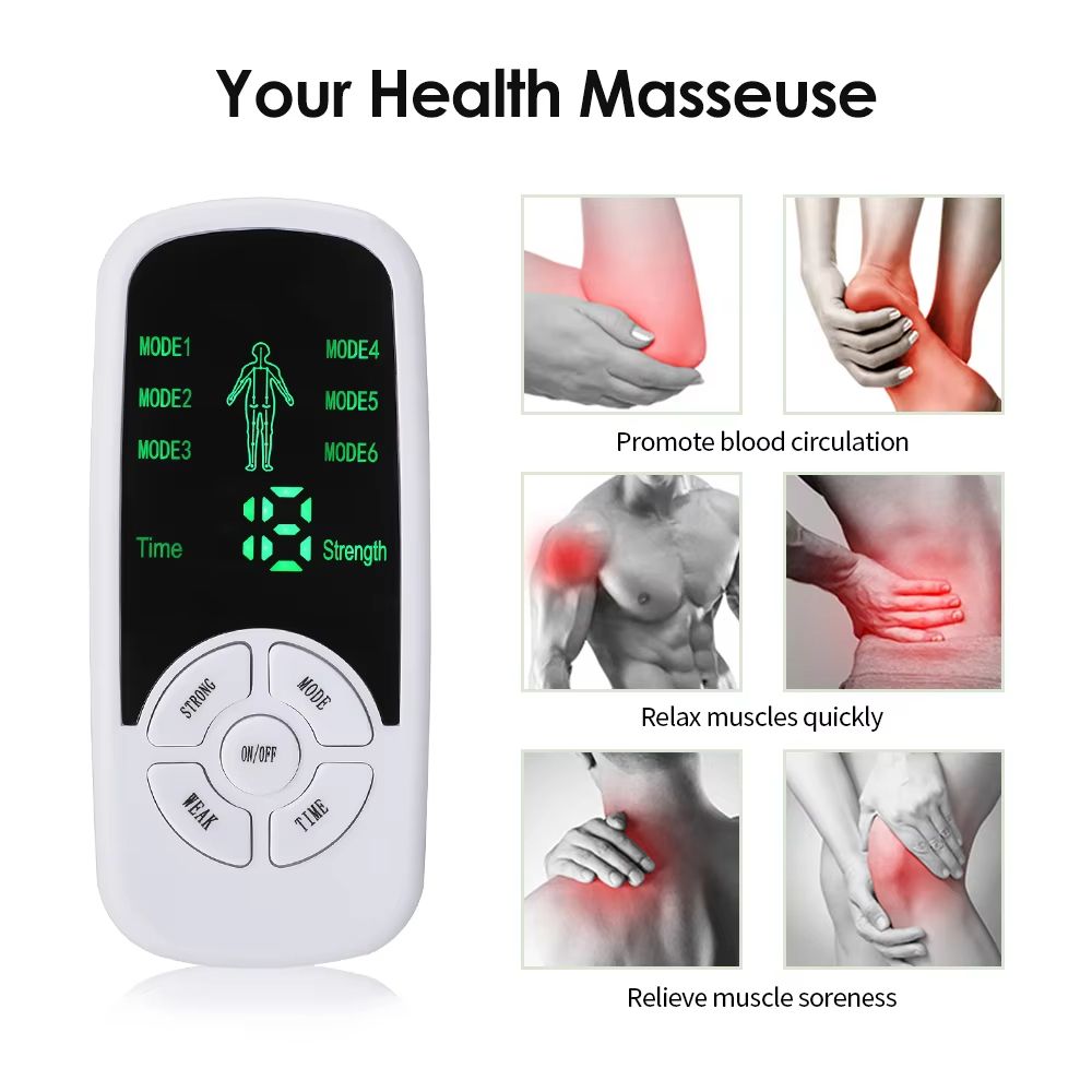 Electric Muscle Stimulator Tens Unit Body Massager For Back Neck And Physiotherapy 1