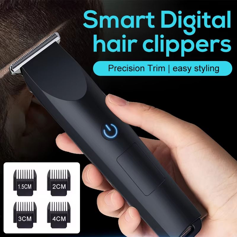 USB Rechargeable Hair Clipper with Adjustable Cutter Head for Beard and Hair Trimming