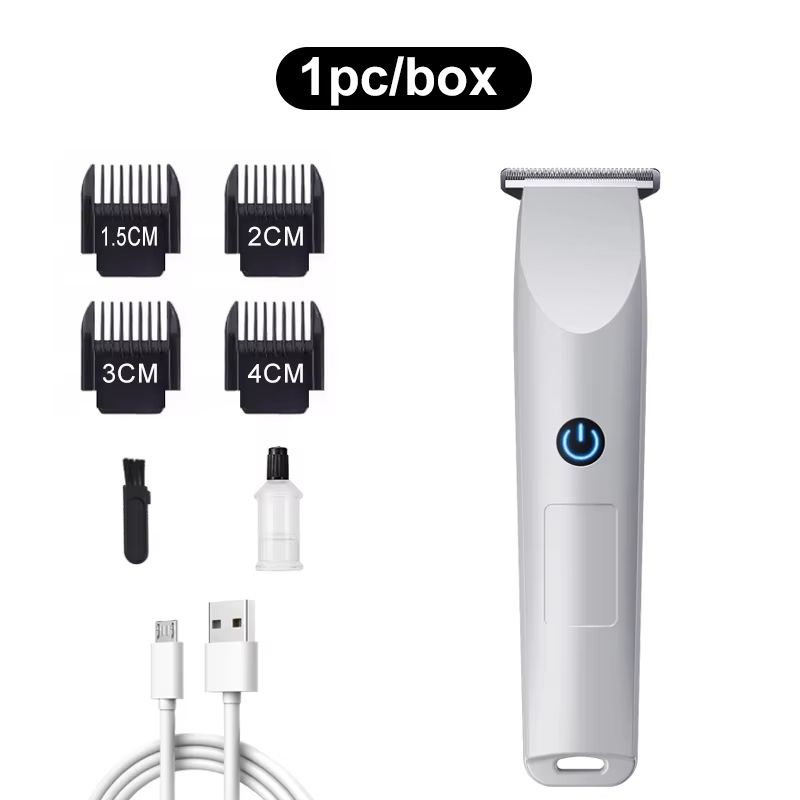 USB Rechargeable Hair Clipper With Adjustable Cutter Head For Beard And Hair Trimming 9