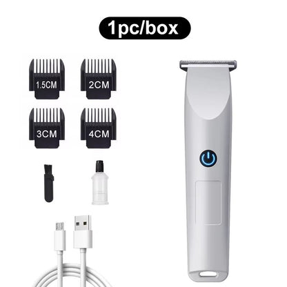 USB Rechargeable Hair Clipper With Adjustable Cutter Head For Beard And Hair Trimming 9