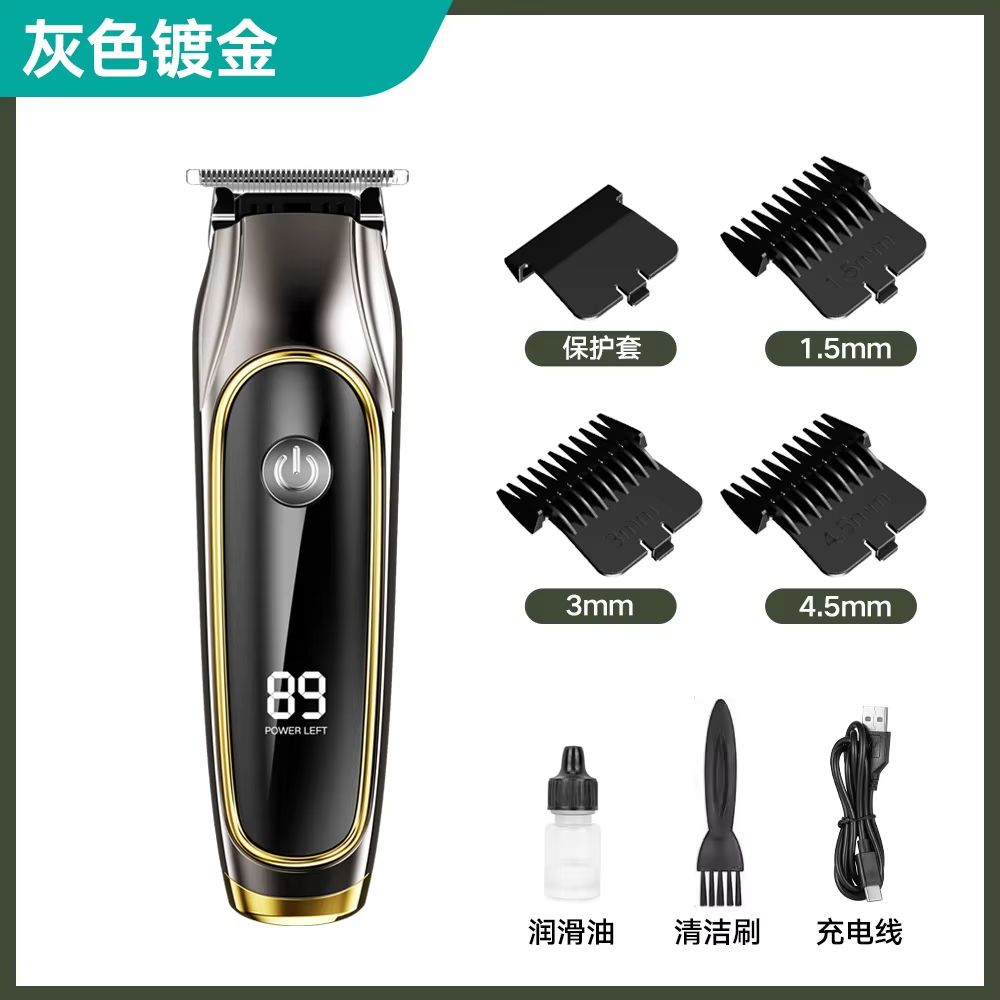 USB Rechargeable Hair Clipper With Adjustable Cutter Head For Beard And Hair Trimming 7