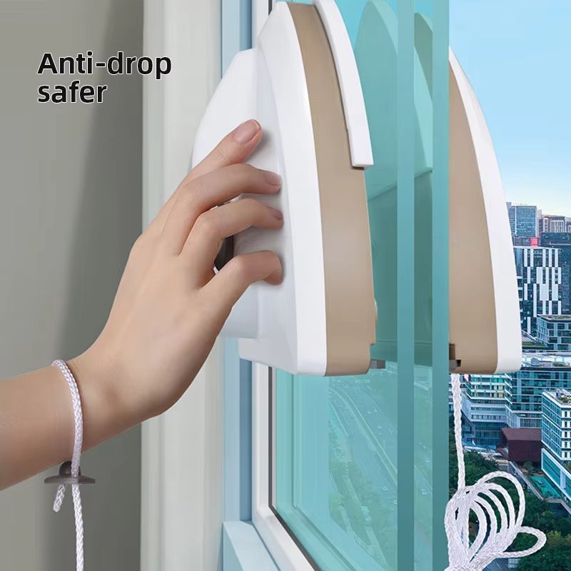Magnetic Window Cleaner Brush DoubleSided Glass Cleaning Tool With Automatic Water Discharge 1