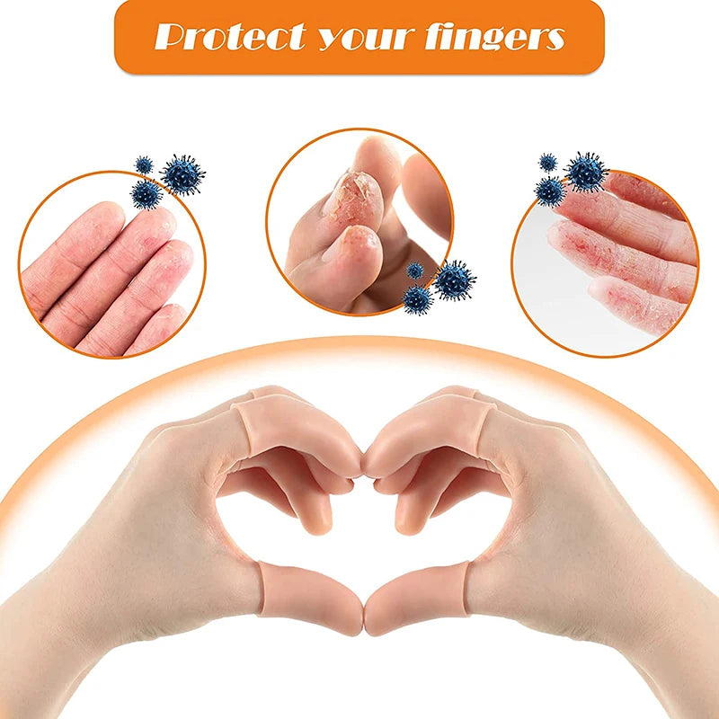 Toe Separator Finger Protector 10pcs Silicone, Corn Callus Remover Bunion Corrector, Pedicure Tools Foot Care Tool