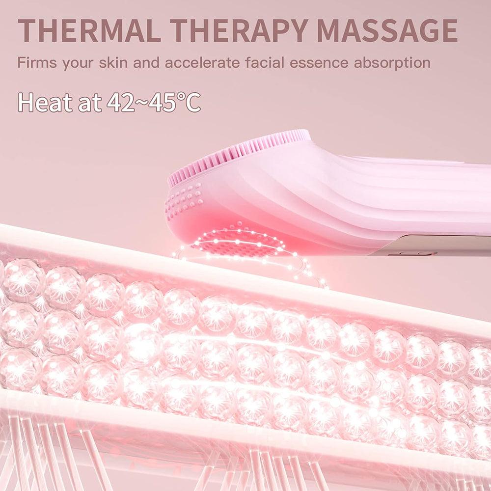 Rechargeable Sonic Waterproof Facial Cleansing Brush, Exfoliating Vibrating Scrubber & Deep Clean Face Cleaner for Skin