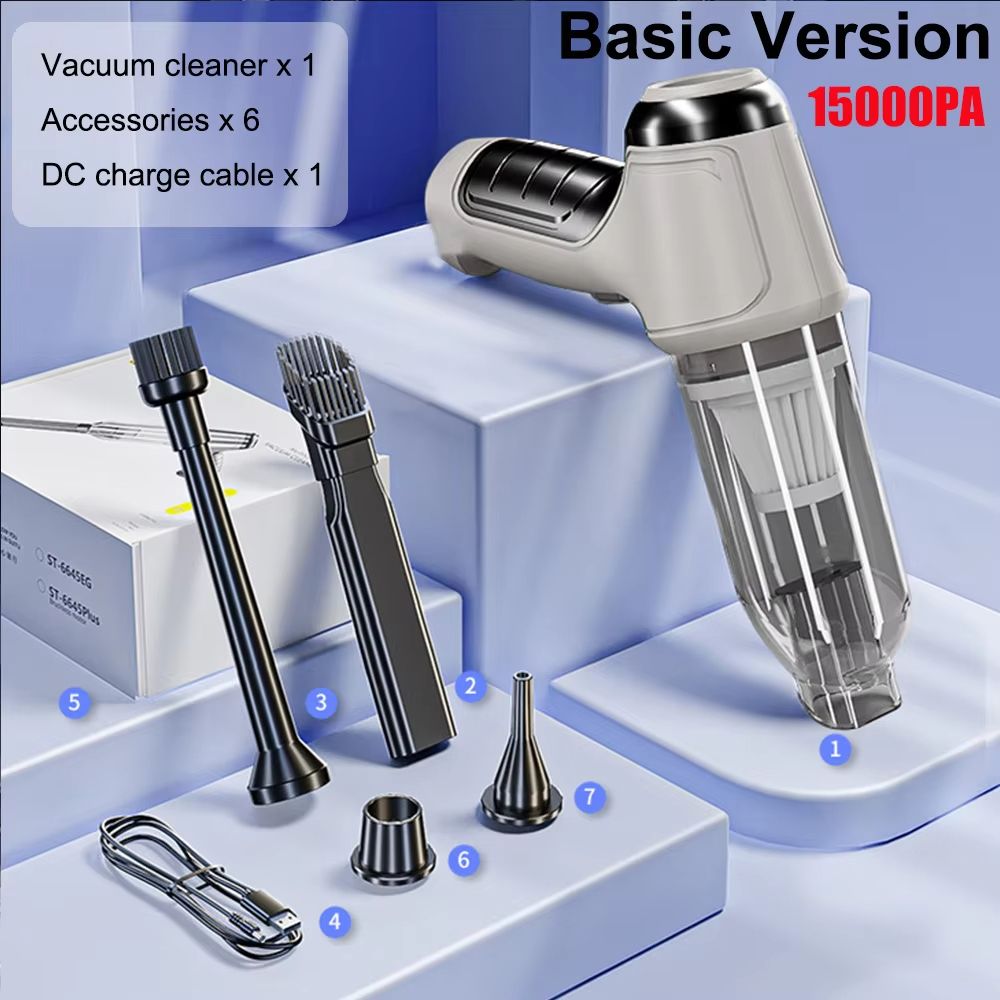 Car Vacuum Cleaner 95000PA Wireless Handheld Strong Suction Portable Vacuum 6