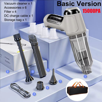 Car Vacuum Cleaner 95000PA Wireless Handheld Strong Suction Portable Vacuum 8