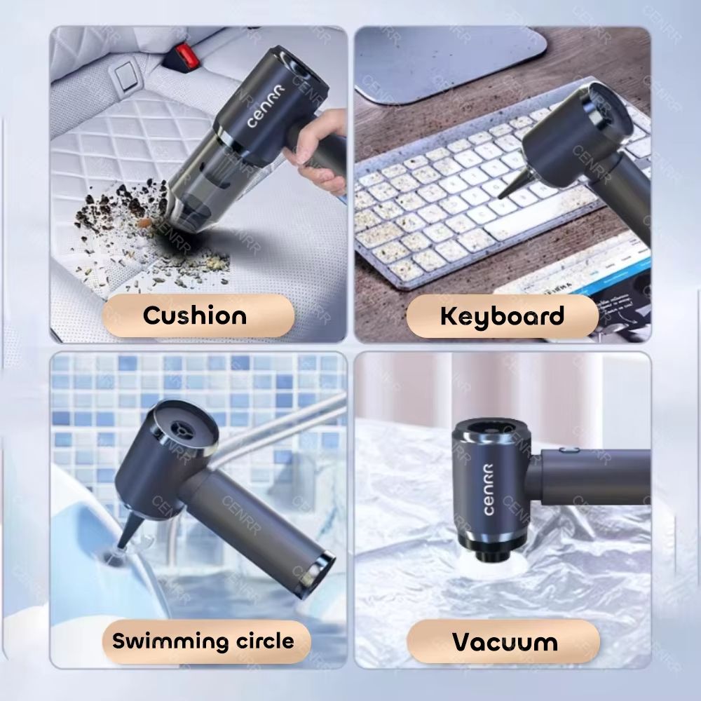 CENRR 210000PA Mini Wireless Handheld Car Vacuum Cleaner Portable Powerful Suction 1
