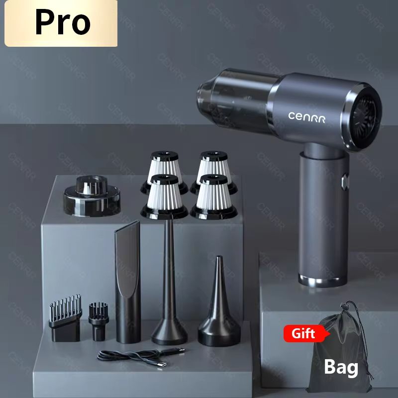 CENRR 210000PA Mini Wireless Handheld Car Vacuum Cleaner Portable Powerful Suction 11