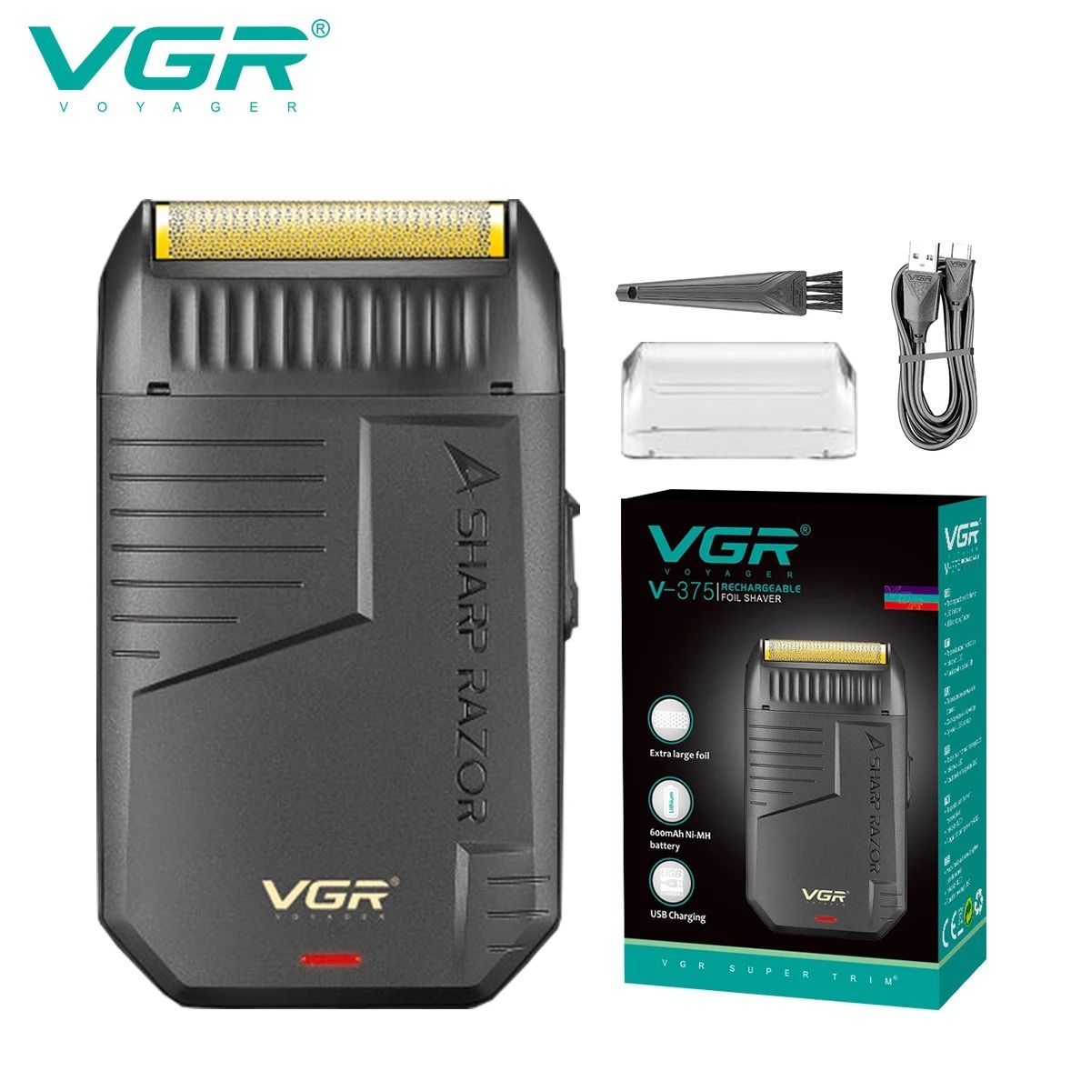Electric Foil Shaver Beard Trimmer Rechargeable Mini Razor 1