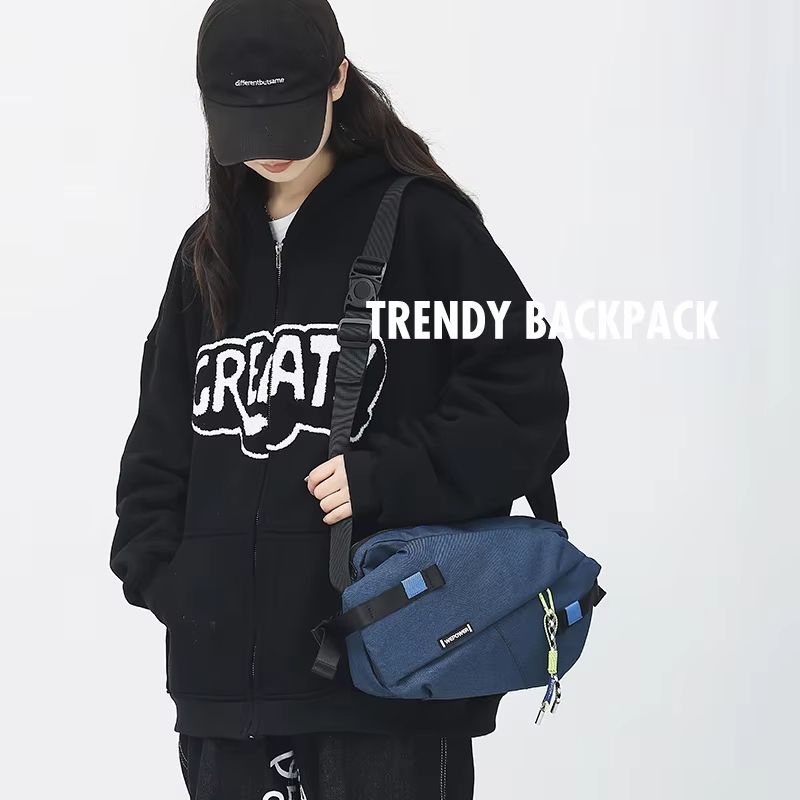 HighQuality Nylon Waist Pack  Unisex Chest Pack  Travel Crossbody Bag 5