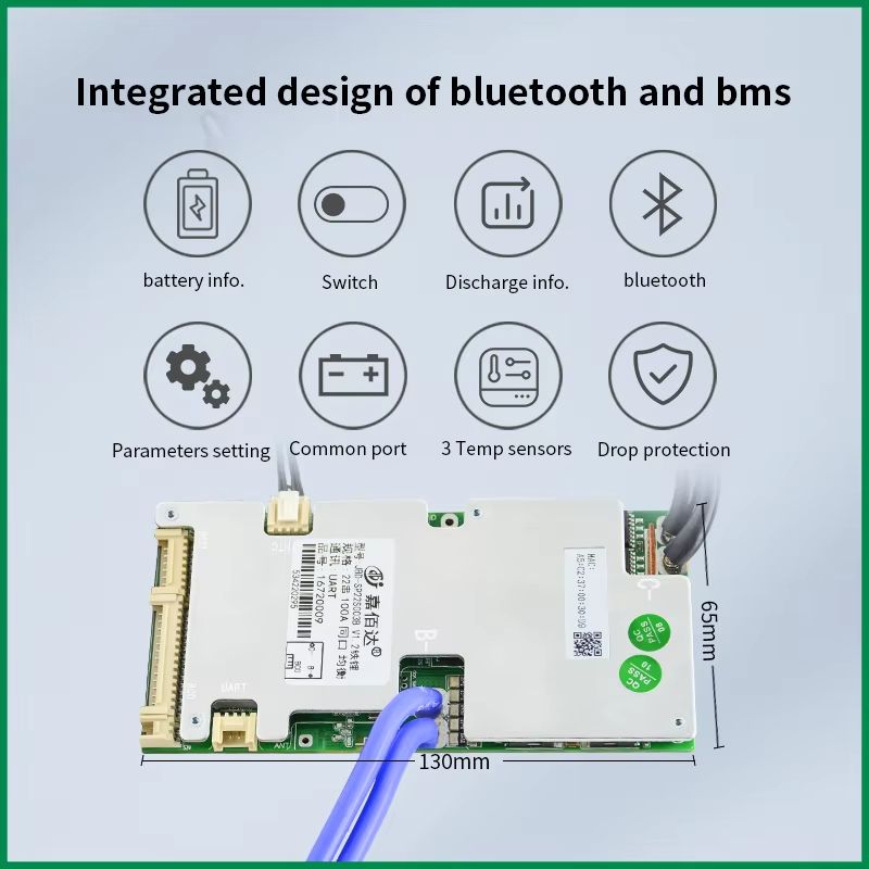 JBD Smart LiFePO4 BMS With Bluetooth  6S To 21S Balance Board For EBike 1