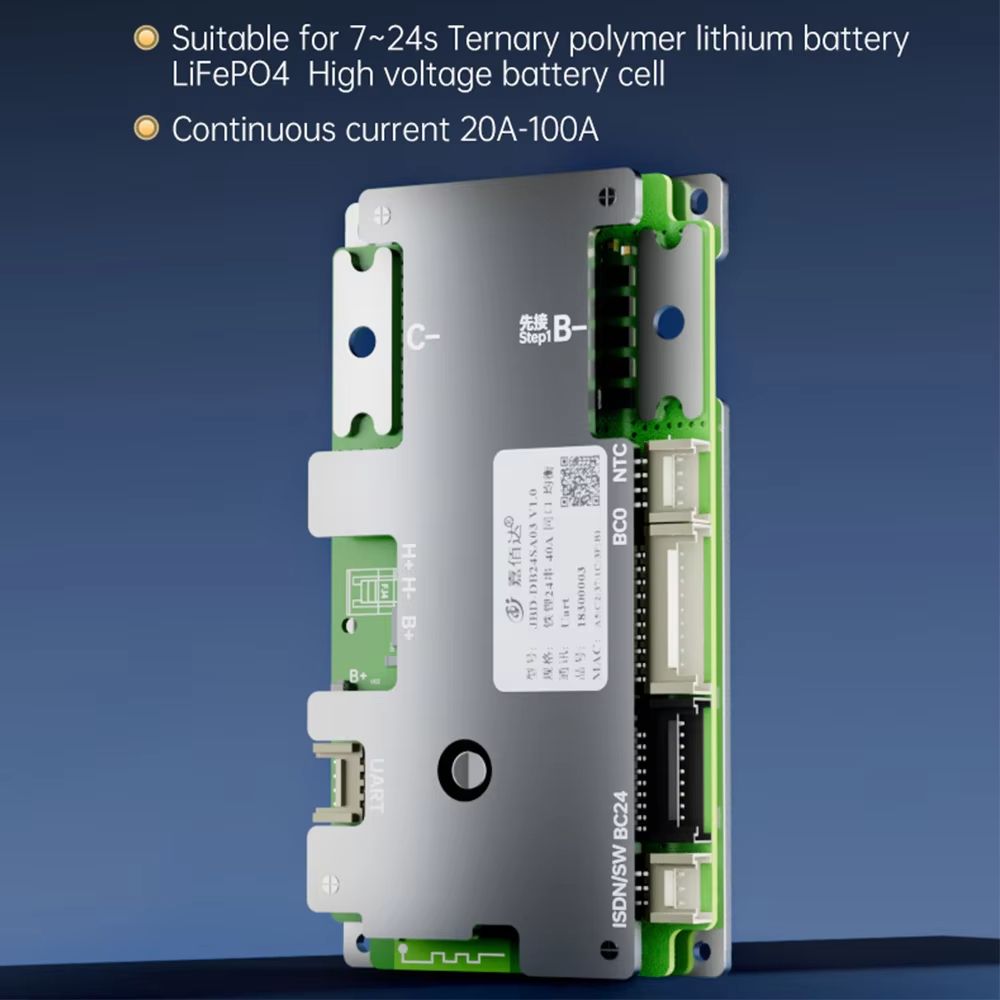JBD Smart LiFePO4 BMS With Bluetooth  6S To 21S Balance Board For EBike 4