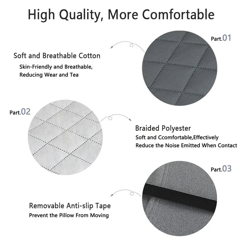 Ergonomic Inflating Camping Pillow Travel Neck Support Cushion Lightweight Lumbar Pillow With Soft  2