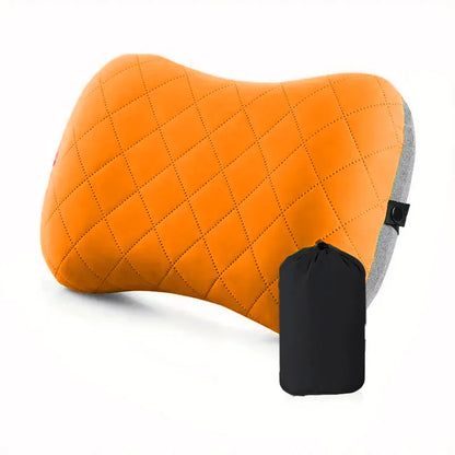 Ergonomic Inflating Camping Pillow Travel Neck Support Cushion Lightweight Lumbar Pillow With Soft  6