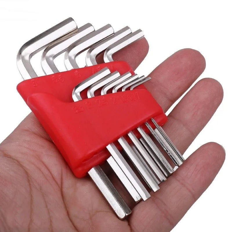 5/8/11 Pcs Metric Allen Wrench Set, Short Arm L-Shape Hex Key Set for Vehicle Repair, Home Hand Tools