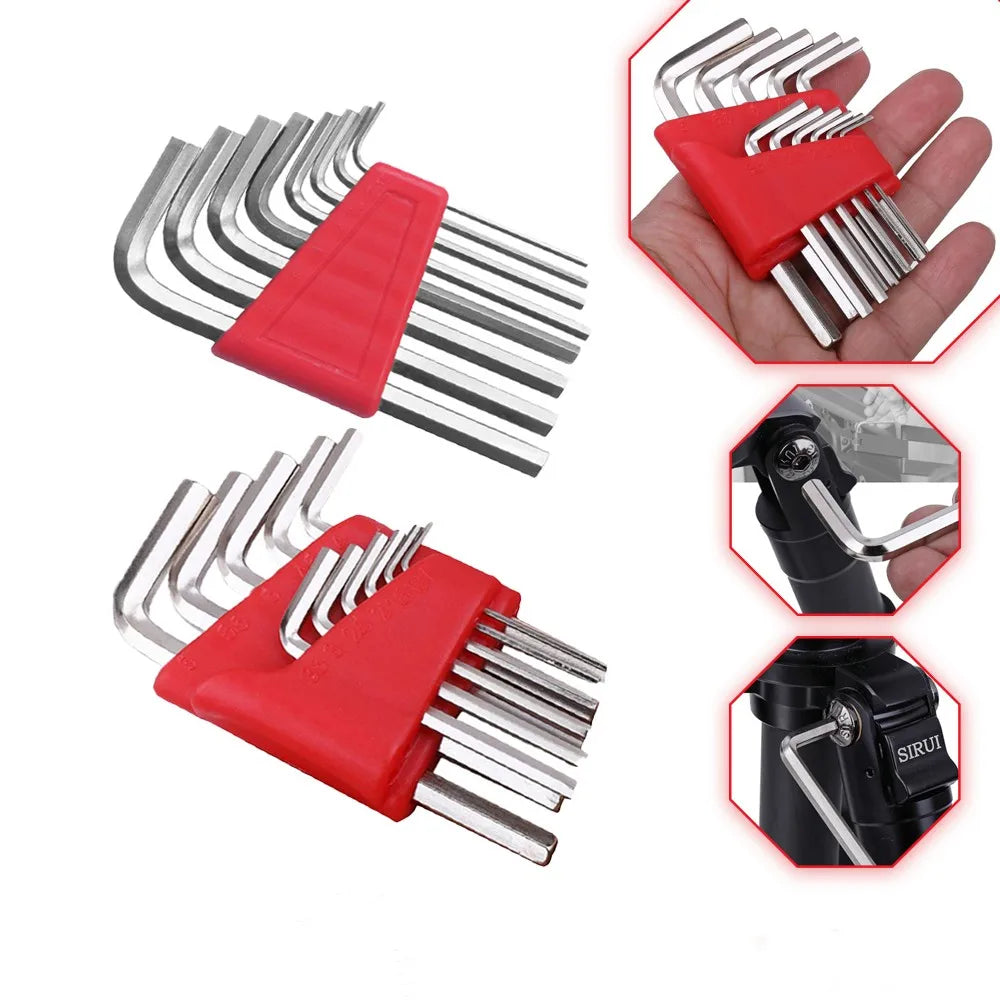 5811 Pcs Metric Allen Wrench Set Short Arm LShape Hex Key Set For Vehicle Repair Home Hand Tools 1