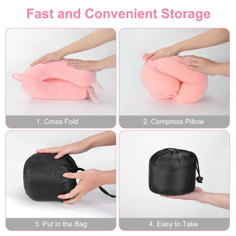 Travel Neck Pillow Multifunctional Ushaped Memory Foam Car Airplane Sleep Pillow Soft Headrest Slow 3