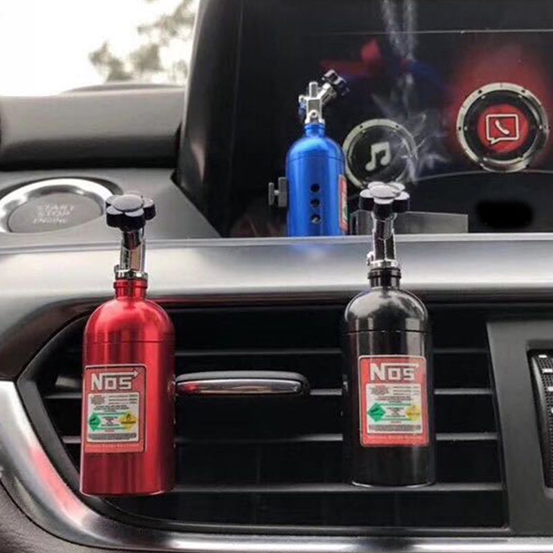 Hot Sale NOS Nitrogen Bottle Car Air Freshener, Auto Vent Clip Aromatherapy Perfume for Long-Lasting Fragrance