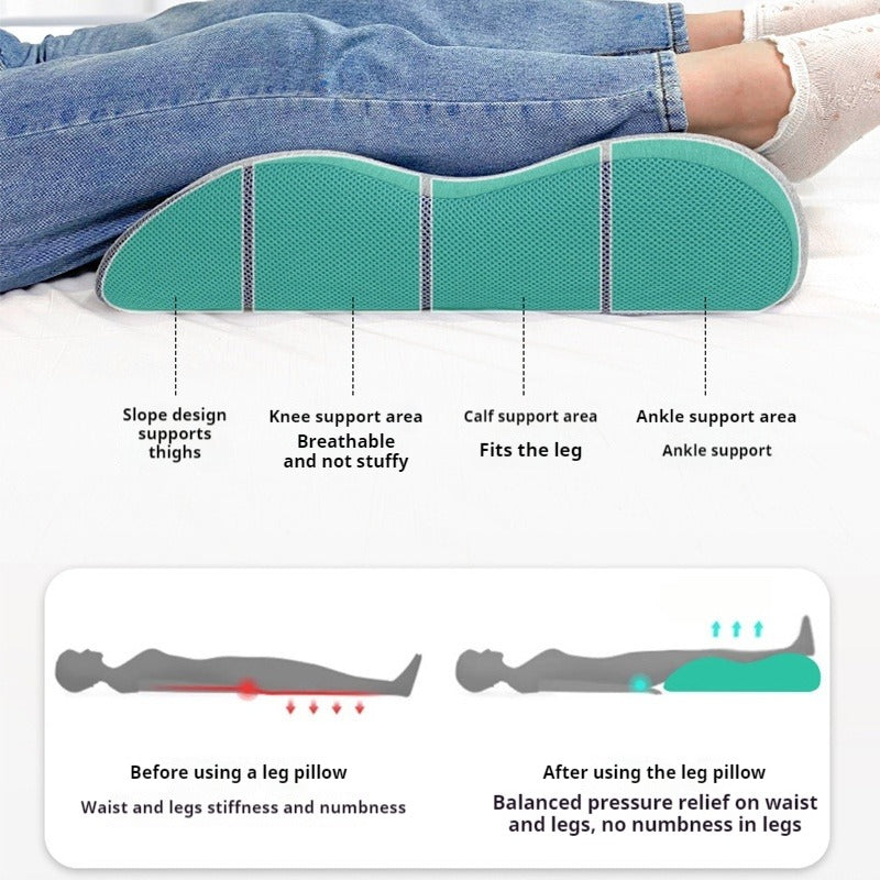 Ergonomic Memory Foam Leg Pillow Foot Raiser Cushion Stress Relief Support Body Pillow For Pregnant 4