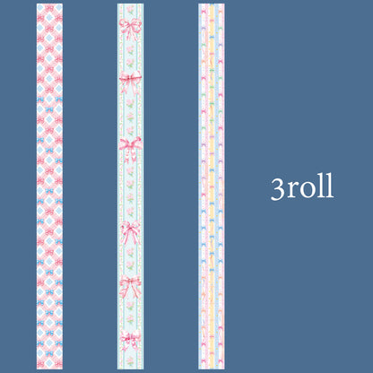 Plaid Texture Washi Tape 3 Rolls Set for Scrapbooking, DIY Journal Collage Art, Phone Case Notebook Decoration Crafts