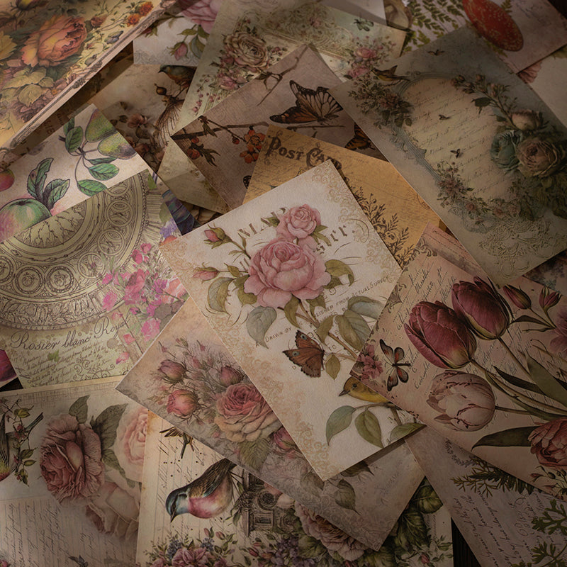 200 Unrepeated Old Magazine Newspaper, DIY Scrapbooking Paper, Journal Decoration, Material Paper for Crafts