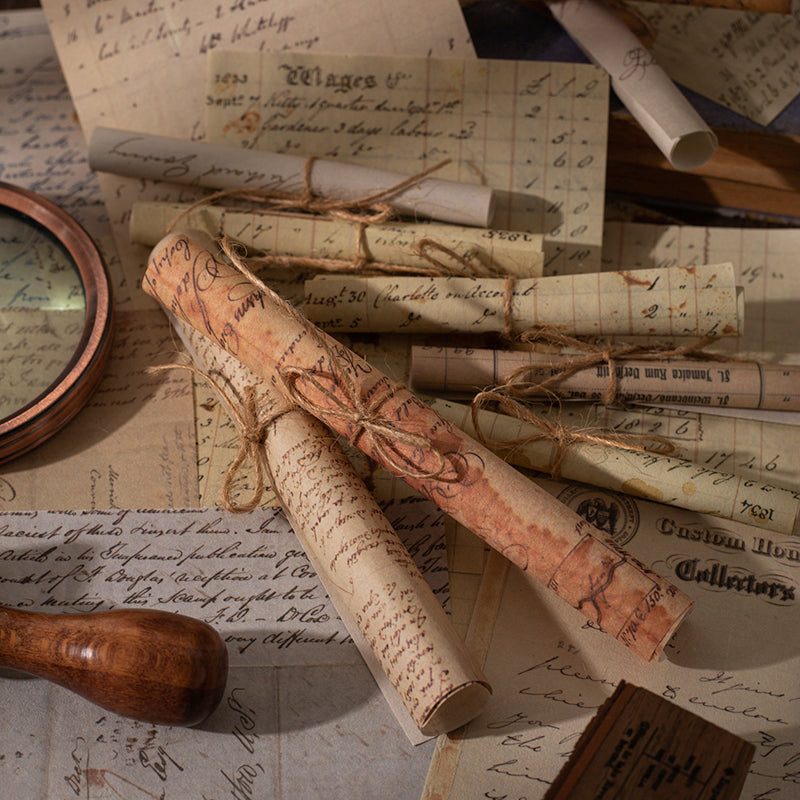 200 Unrepeated Old Magazine Newspaper, DIY Scrapbooking Paper, Journal Decoration, Material Paper for Crafts