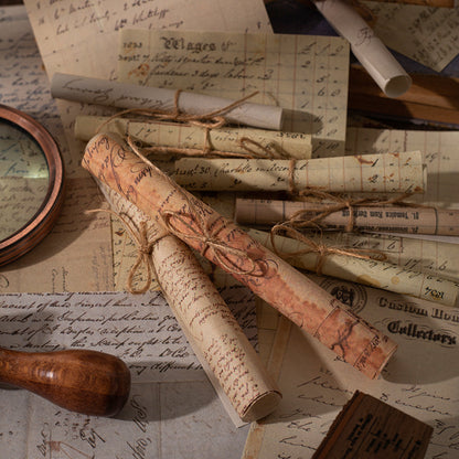 200 Unrepeated Old Magazine Newspaper, DIY Scrapbooking Paper, Journal Decoration, Material Paper for Crafts