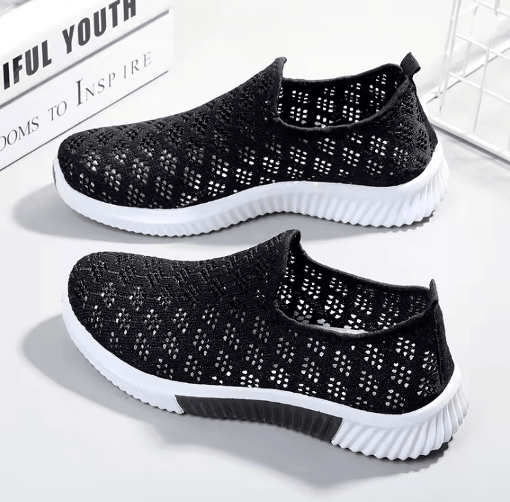 BreezeWalk Womens Mesh Sneakers Lightweight Breathable Casual Shoes 1