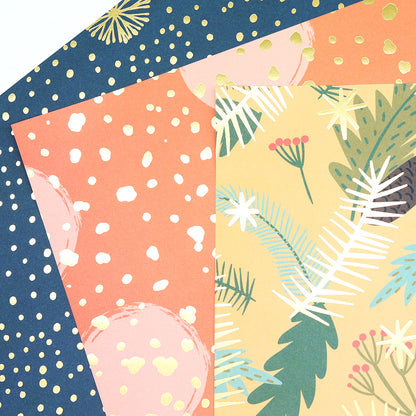 Creative Path 12 Inch Scrapbooking Paper, 20 Sheets Designer Pattern Pack for Christmas Crafts, Decorative Set