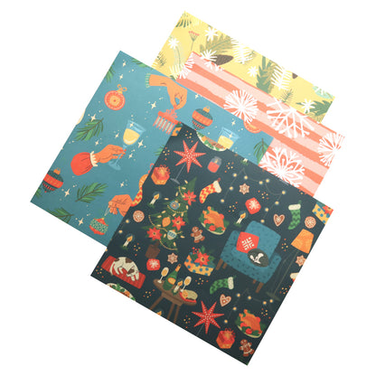 Creative Path 12 Inch Scrapbooking Paper, 20 Sheets Designer Pattern Pack for Christmas Crafts, Decorative Set