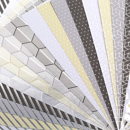 Creative Path A4 Foil Scrapbook Paper Pad 28 Sheets DIY Cardmaking Cards Background Pattern Decoration Acid Free Craft